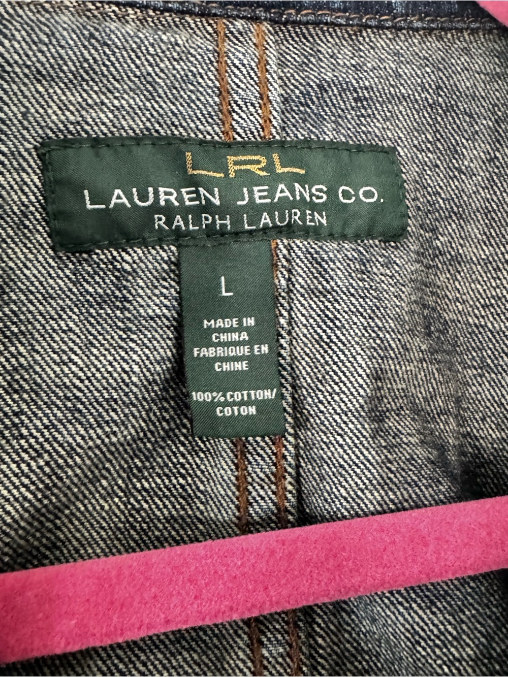 LRL Lauren Jeans Co by Ralph Lauren Dark Indigo Denim Blazer Jacket - Picture 5 of 9